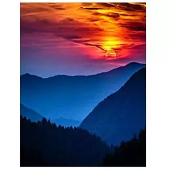 Алмазная картина Пейзаж 5D Алмазная картина Мозаичная вышивка Набор Алмазная вышивка Картина 15*20cm