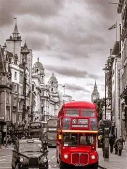 Алмазная картина Пейзаж 5D Алмазная картина Полный дрель Наборы для вышивки крестом ВышивкаАлмазная картина Полный дрель Круглый 15*20cm