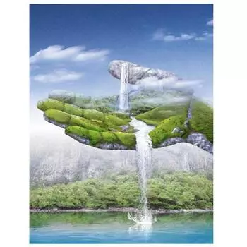 Алмазная картина Пейзаж 5D Алмазная картина Вышивка крестиком Алмазная вышивка Стразы Живопись 15*20cm