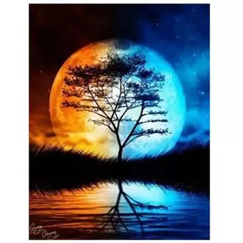 Алмазная картина Пейзаж Алмазная картина Полная вышивка крестиком Алмазная картина Полный круглый 15*20cm