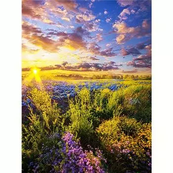 Алмазная картина Пейзаж Diy Полная алмазная вышивка Мозаика Картина из горного хрусталя Домашний декор 30x40 см/12x16 дюймов 30x40cm NO Frame