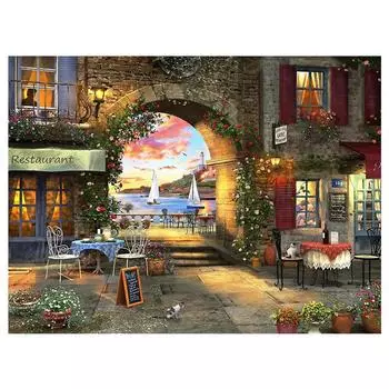 Алмазная картина Пейзаж Вышивка крестом Полная круглая алмазная вышивка Цветочная мозаика Стразы 20X30CM