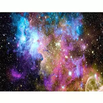 Алмазная картина Пейзажная вышивка Астральная полная круглая мозаика Персонализированное подарочное украшение 30x40 см/12x16 дюймов 30x40cm NO Frame