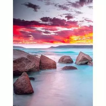 Алмазная картина Пейзажная вышивка Крестиком Мозаика Алмазные стразы Хобби и ремесло 30x40 см 30x40cm NO Frame