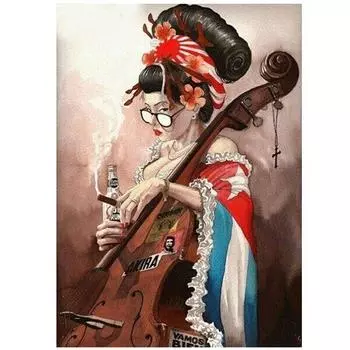 Алмазная картина «Плохая леди», вышивка крестом, полная круглая алмазная вышивка 20X30CM