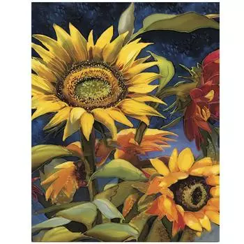 Алмазная картина Подсолнух Продажа Аксессуары 5D Diy Вышивка крестиком Алмазная вышивка Мозаика Домашний декор 20X30CM