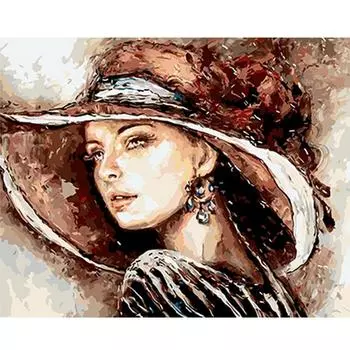 Алмазная картина Полная дрель Элегантная красота 5d Diy Алмазная вышивка Картина 20X30CM