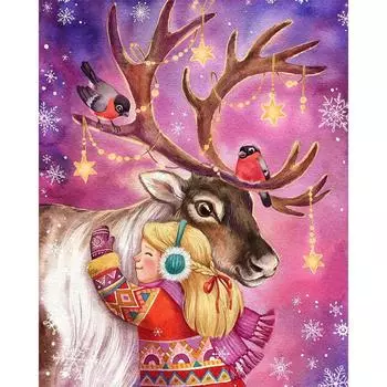 Алмазная картина, полная дрель, YEESAM ART, рождественские украшения, 5D DIY, набор для алмазной живописи