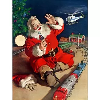 Алмазная картина, полная дрель, YEESAM ART, рождественские украшения, Санта-Клаус, 5D DIY, набор для алмазной живописи