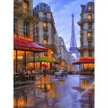 Алмазная картина, полная круглая 5D Алмазная вышивка крестиком 20X30CM