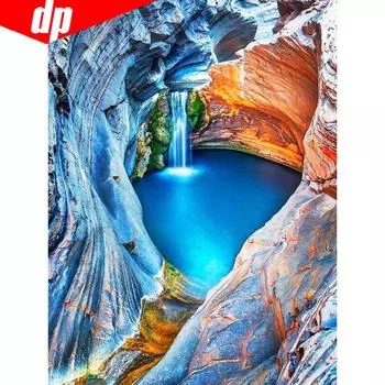 Алмазная картина Полная круглая Алмазная мозаика Алмазная вышивка Полный дисплей Изображение 20X30CM