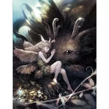 Алмазная картина, полная круглая Алмазная вышивка, мозаика, вышивка крестом, украшение для дома 20X30CM