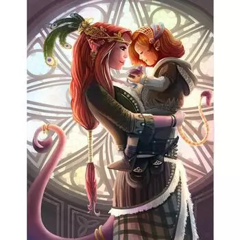 Алмазная картина, полная круглая Алмазная вышивка, мозаика, украшение для дома, настенное искусство 20X30CM