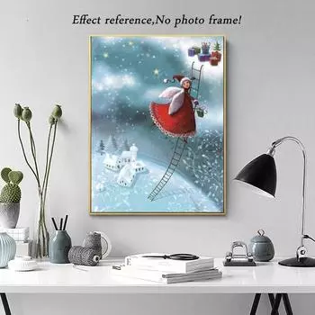 Алмазная картина, полная круглая дрель, вышивка крестиком, ремесло, Алмазная вышивка, мозаика со стразами, подарок, домашний декор, набор для рукоделия 15x20CM