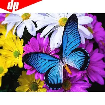 Алмазная картина, полная круглая вышивка с изображением животных, бабочка, продажа, Алмазная мозаика, вышивка крестом 20X30