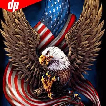 Алмазная картина Полная круглая вышивка Животные Алмазная мозаика Птицы Стразы Вышивка 30x30