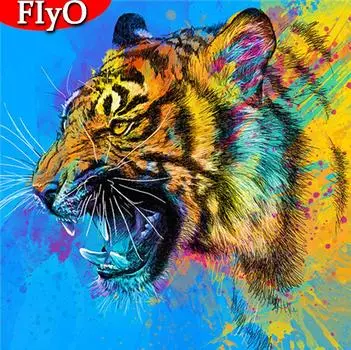 Алмазная картина полная квадратная Новое поступление Тигр Алмазная вышивка крестиком животное подарок ручной работы Full Round 30x30CM