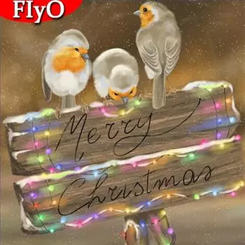 Алмазная картина полная квадратная птица Новое поступление Алмазная вышивка мозаика животное Рождественский декор ремесленный комплект Full Round 30x30CM