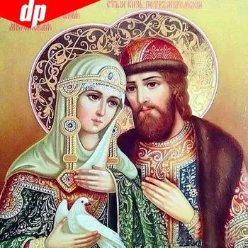 Алмазная картина Полные круглые изображения прибытия со стразами Алмазная вышивка 30x30