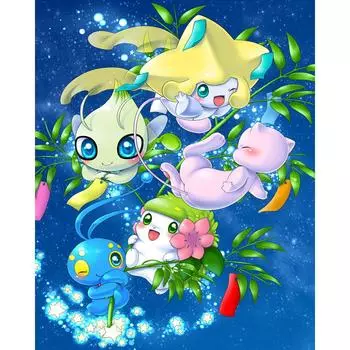 Алмазная картина Полный дрель Круглый карман Монстр Мозаика DIY Алмазная картина Вышивка крестом 20X30CM