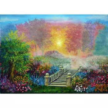 Алмазная картина Полный круглый алмаз 5D Алмазная вышивка Крестом 20X30CM