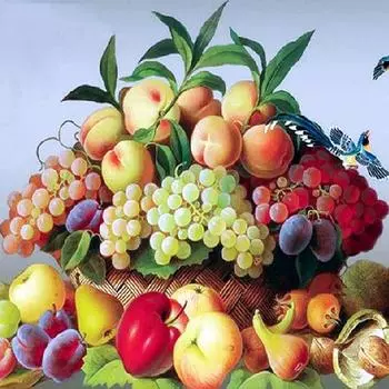 Алмазная картина полный круглый фруктовый алмазная вышивка яблоко картина из страз Кристалл мозаика 30x30CM