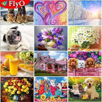 Алмазная картина, полный круглый квадратный восход солнца, пейзаж, рассада, 5D DIY, алмазная вышивка, вышивка крестиком, ночные эльфы, мозаика, настенное искусство, подарок для девушки Full Round 20X30CM красный