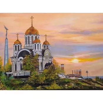 Алмазная картина Православное христианство Церковь Алмазная вышивка Пейзаж Религия Украшение дома 20X30CM