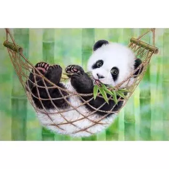 Алмазная картина Прекрасная панда Мозаика Алмазная вышивка Новогоднее украшение Подарки Алмаз 20X30CM