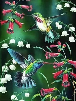 Алмазная картина Птица 5D Алмазная картина Полная дрель Рукоделие Алмазная вышивка Картина 15*20cm
