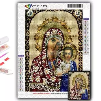 Алмазная картина Религия Алмазная мозаика Ремесло Алмазная вышивка Картина Full Round 20X30CM