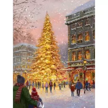 Алмазная картина Рождественский набор для вышивки крестом 5D Алмазная вышивка Санта-Клаус Полная квадратная мозаика Мультфильм Домашний декор Full Round 20X30CM