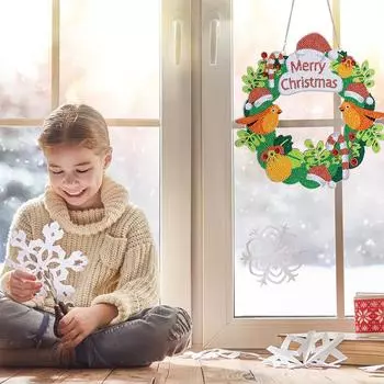 Алмазная картина Рождественский снеговик вышивка крестиком Новое поступление 5D DIY Алмазная вышивка Мозаика Мультфильм Ремесло Праздничные украшения 1c