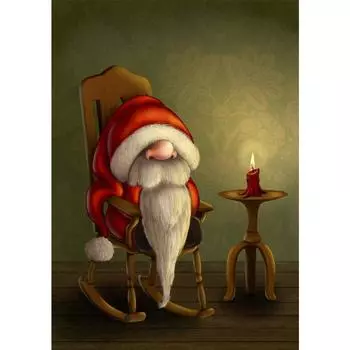Алмазная картина Рождество, YEESAM ART Рождественские украшения Гном 5D DIY Набор для алмазной живописи