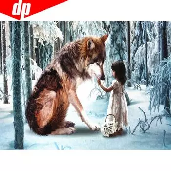 Алмазная картина с изображением животных, полная круглая картина с пивом и девушкой, стразами, вышивка, продажа, алмаз 20X30