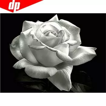 Алмазная картина с круглыми камнями, цветами, украшением дома, 5d Алмазная мозаика, картина 20X30