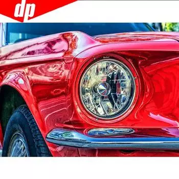 Алмазная картина с круглыми камнями. Картины автомобилей со стразами. Алмазная вышивка. 20X30