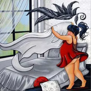 Алмазная картина с круглыми стразами Кофе Алмазная вышивка Домашний декор 30X30CM