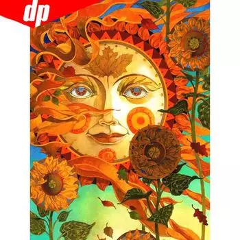 Алмазная картина с круглыми стразами Мультфильм Алмазная вышивка Sun Diamond 20X30CM