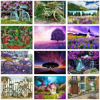 Алмазная картина «сделай сам», новый 5D пейзаж, лесная лошадь, алмазная мозаика, садовый набор для вышивки крестом, украшение дома, подарок ручной работы 25x30cm