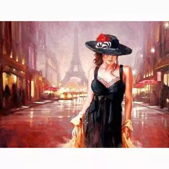 Алмазная картина Сексуальная дама в платье Алмазная мозаика Картина Вышивка Узор Вышивка 20X30CM