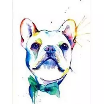 Алмазная картина Собака Алмазная вышивка Животное Мозаика Кристалл Изображение Стразы 20X30CM