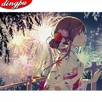 Алмазная картина, современная декоративная страна чудес, живописная, полная круглая картина, мозаика, вышивка, украшение для спальни 20X30CM