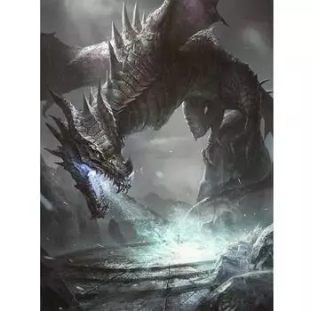 Алмазная картина спрей Дракон Алмазная вышивка животное вышивка крестиком домашний декор 20X30CM