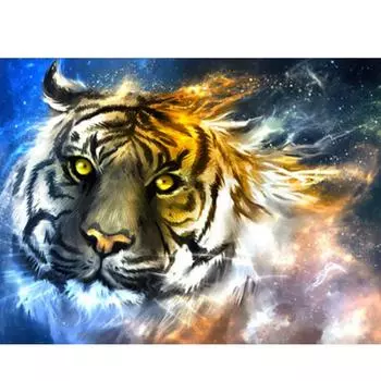 Алмазная картина тигр 5D DIY полная квадратная алмазная вышивка животное рукоделие украшения для дома Full Round 20X30CM