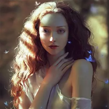 Алмазная картина Вышивка крестом Красота Алмазная мозаика Портретная вышивка 30x30CM