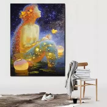 Алмазная картина Вышивка крестом Кристалл 5D Алмазная мозаика Полный круглый горный хрусталь Алмазная вышивка 20X30CM