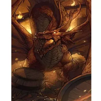 Алмазная картина Вышивка крестом Полный круглый Diy 5d Алмазная вышивка Картина Горный хрусталь 20X30CM