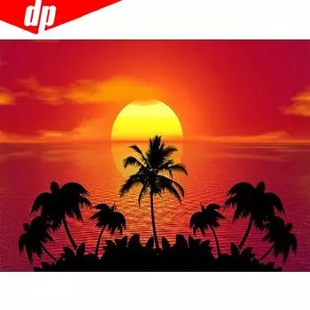 Алмазная картина Вышивка Приморское дерево Алмазная мозаика Вышивка крестом 20X30CM