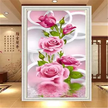 Алмазная картина, вышивка крестиком, алмазная вышивка, цветок, цветущий, сделай сам, спальня, красочное ремесло 30*40 cm